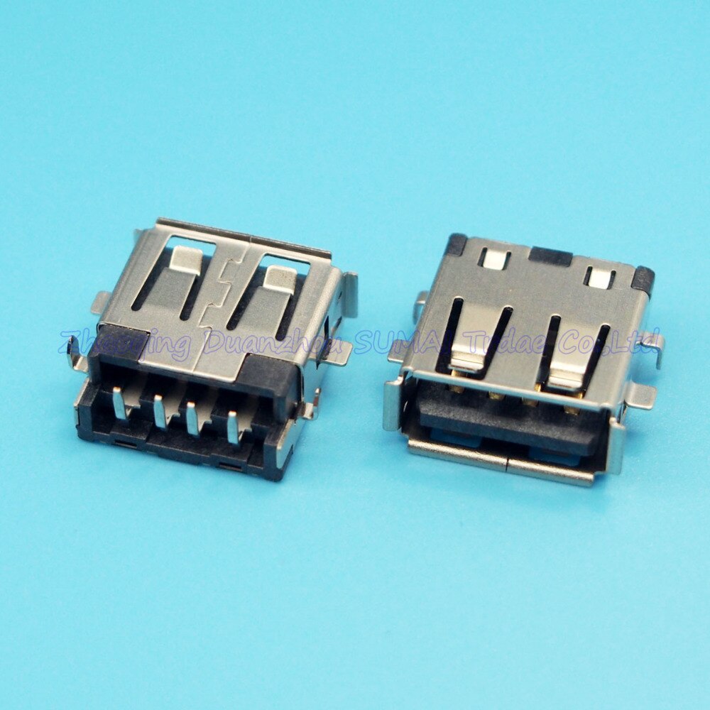 10pcs/lot Original USB Jack USB Connector 2.0 USB Female Socket for Laptop Lenovo Hasee HP DELL ACER Notebook