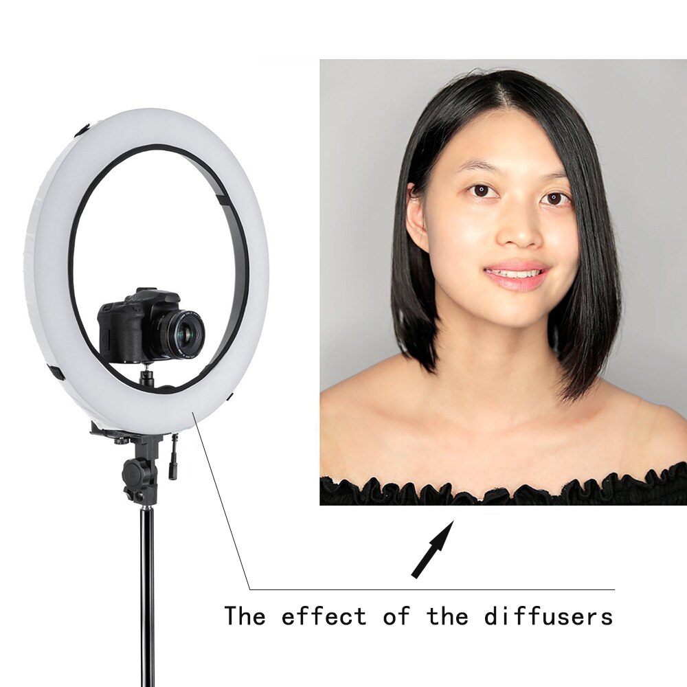 Let softbox stof diffuser med blød lys stof justerbar ring lys hvid blød elastisk dæksel diffuser belysning tilbehør