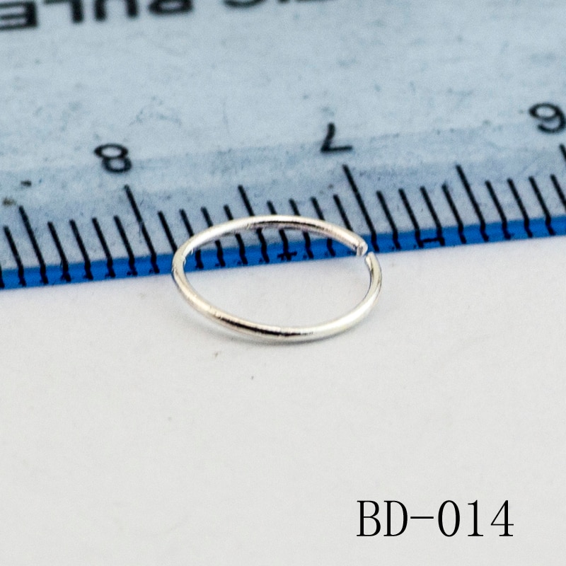 20 piezas de de las mujeres anillo de la nariz piercing del cuerpo de la joyería de plata 925 de la nariz de Uñas joyería de la nariz Stud de la de los hombres de