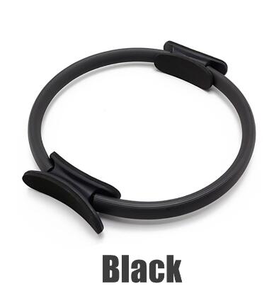 Yoga Pilates Ring Magie wickeln Abnehmen Karosserie Gebäude Ausbildung schwer Pflicht PP + NBR Material Yoga Kreis 5 farben: Schwarz