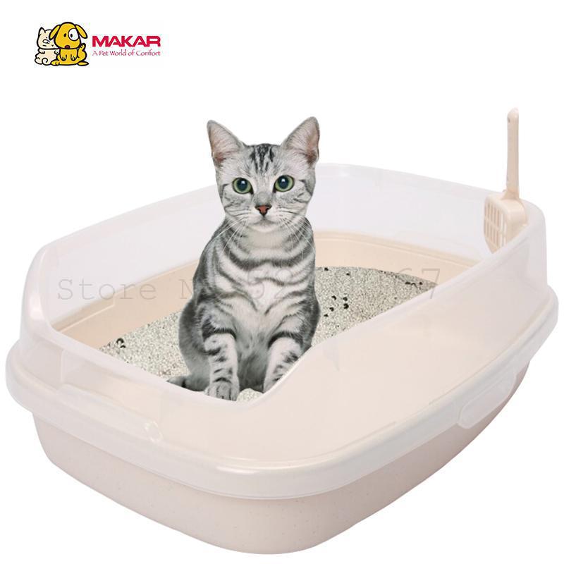 Kat toilet kat sand potte enkelt lag dobbelt lag fyrretræ bentonit kat sand potte mesh fed kat super stor lukket: Model 15