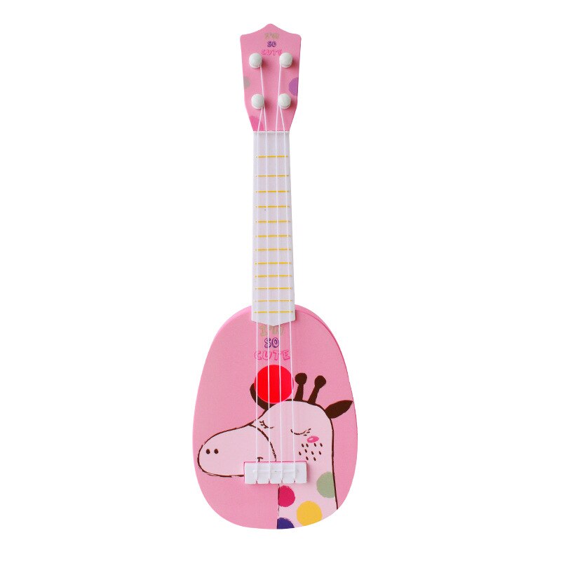 Ukulele Roze 21 Inch 4 Strings Ukelele Goedkope Hawaii Mini Gitaar Tone Candy Kleur: giraffe