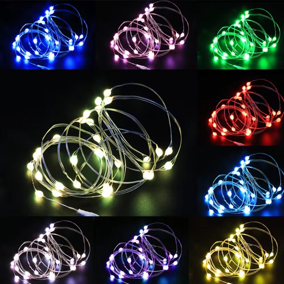 20m vattentäta usb led-ljusslinga koppar silvertråd girland ljusslingor för jul bröllopsfest dekoration krans