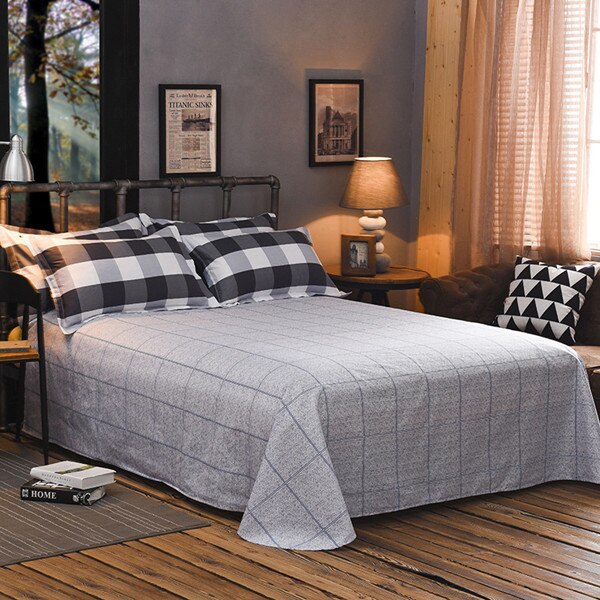 100%  bomuldsstjerner månestribet fladt lagen til enkelt dobbeltseng børn voksne soveværelse brug sengetøj (ingen pudebetræk ) xf638-11