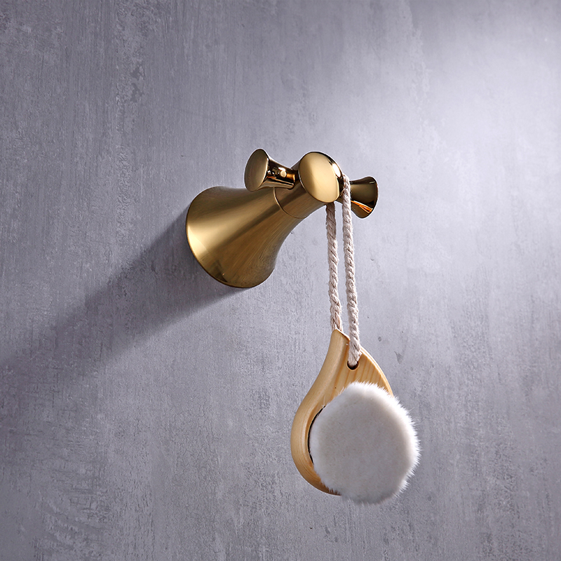 Bathroom Accessories Paper Holder Soap Shelf Towel Rack Toilet Brush Holder Towel Holder Hooks Brass Gold Bathroom Hardware Set