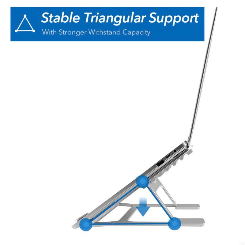 U55C -aanpassing laptopstandaard voor notebookondersteuning Aluminium Roterende onderste computer