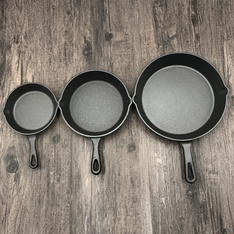 Keuken Pot Gietijzeren non-stick 14-26CM Koekenpan Koekenpan voor Gas Inductie Fornuis Ei Pannenkoek pot Keuken & Eetkamer Gereedschap