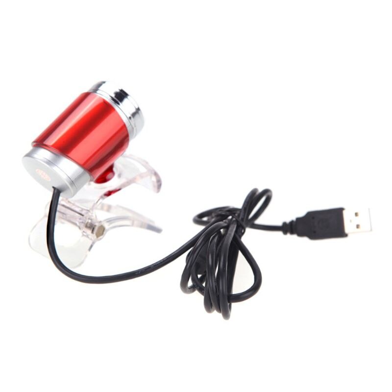 USB Webcamera 360 Degrees Digital Video Webcam with Microphone Clip CMOS Image for Computer PC Desktop Laptop TV Box: Silver