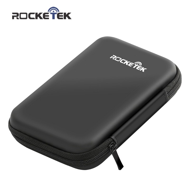 Rocketek Carrying Case External Hard Disk Protection Storage Bag for 2.5" HDD SSD Drive Cover Enclosure Power Bank Pouch Box