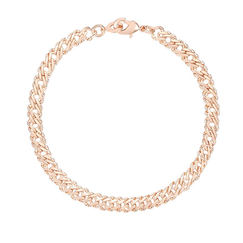 Cl -186 dames heren 585 gouden armbanden gesneden gehamerde kettingen ketting sieraden
