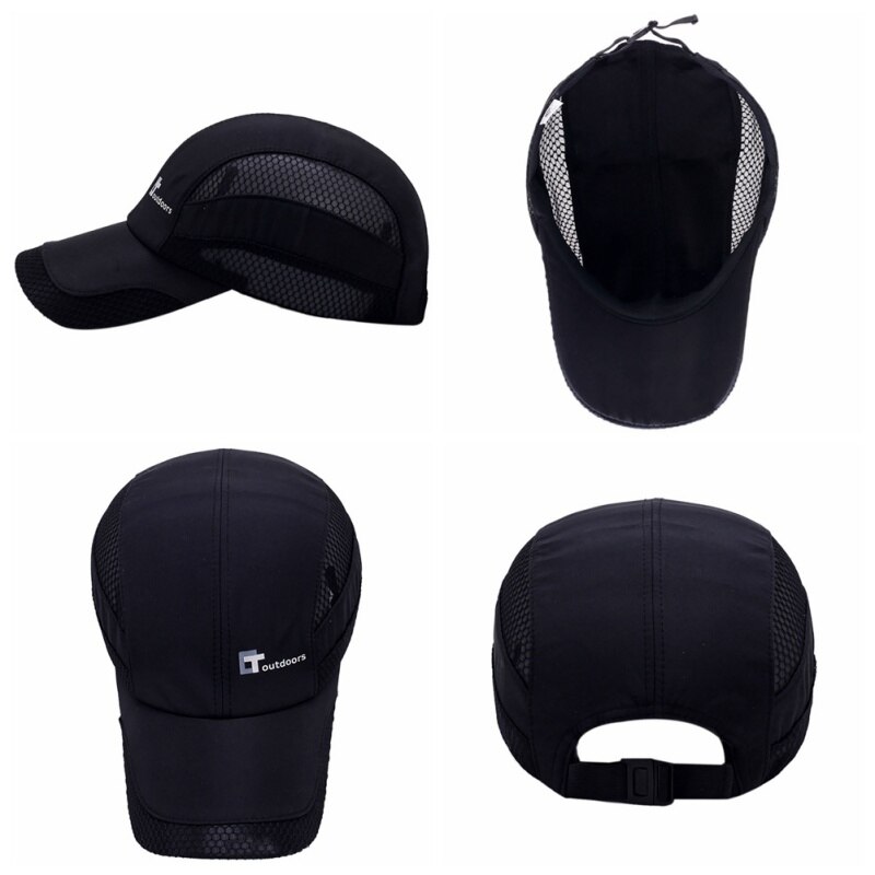 Mesh cap letter broderi bomull polyester 50+  solskydd snabbtorkande anti-uv justerbara hattar utomhus sportkläder tillbehör