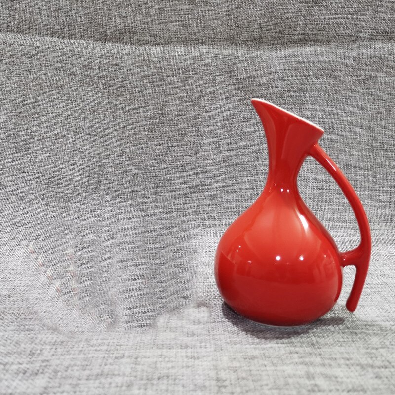 Ceramic wine pot, red pot, wine distributor, pouring pot, wine pot with handle, 250ml: A