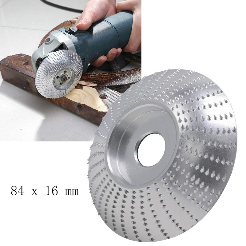 2PCS Wood Carving Shaping Disc Grinding Wheel for angle Grinder 6 Teeth Wood Carving Disc angle Grinder Attachment