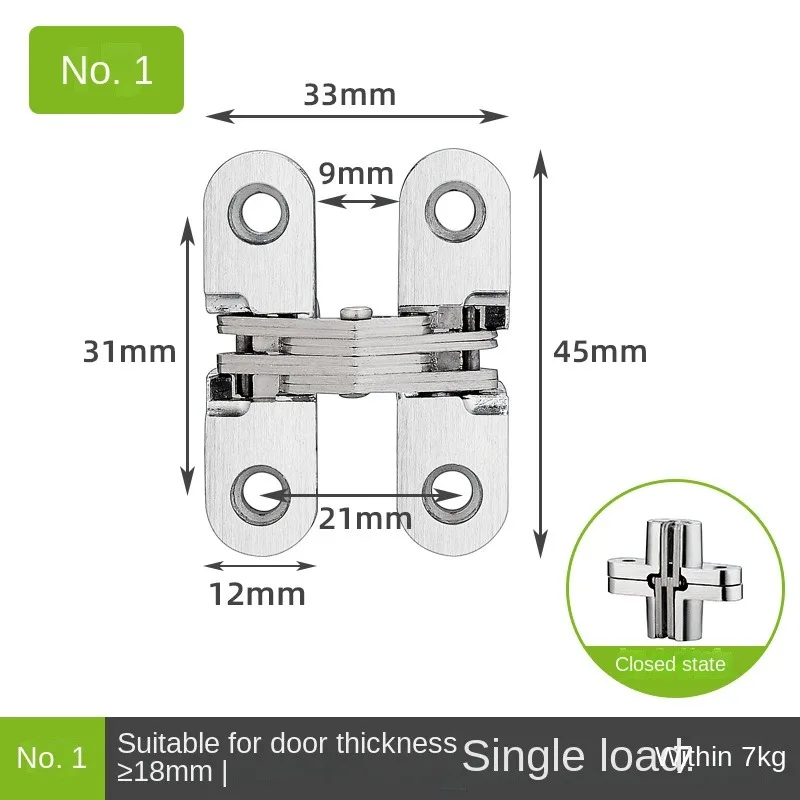 Verborgen poortscharnier Roestvrij staal Onzichtbare scharnieren Verborgen vat Houten kist 180 graden opvouwbaar Zwaar uitgevoerd Ingebouwd deurscharnier: WHITE