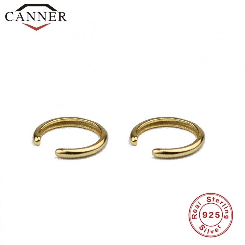 925 Sterling Silver Ear Cuff Clip Earrings for Women Minimalist Without Piercing Clip on Earrings Jewelry: gold