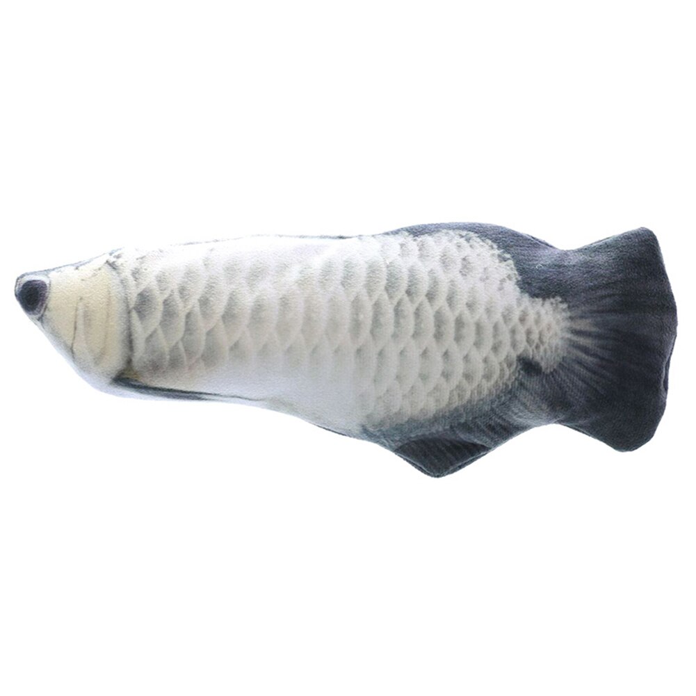 Cat Electric Wagging Fish Toy Chew Resistant Realistic Simulation Fish Plush Stuffed Toy Best Price: USB 4