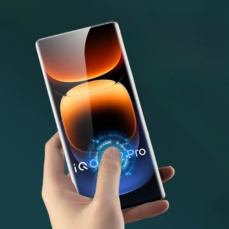 Zakrzywione szkło hartowane 3D dla Vivo iQOO 12 11 zawodowiec ekran ochraniacz dla iQOO12zawodowiec iQOO11zawodowiec anty niebieski światło szkło pełny pokrywa
