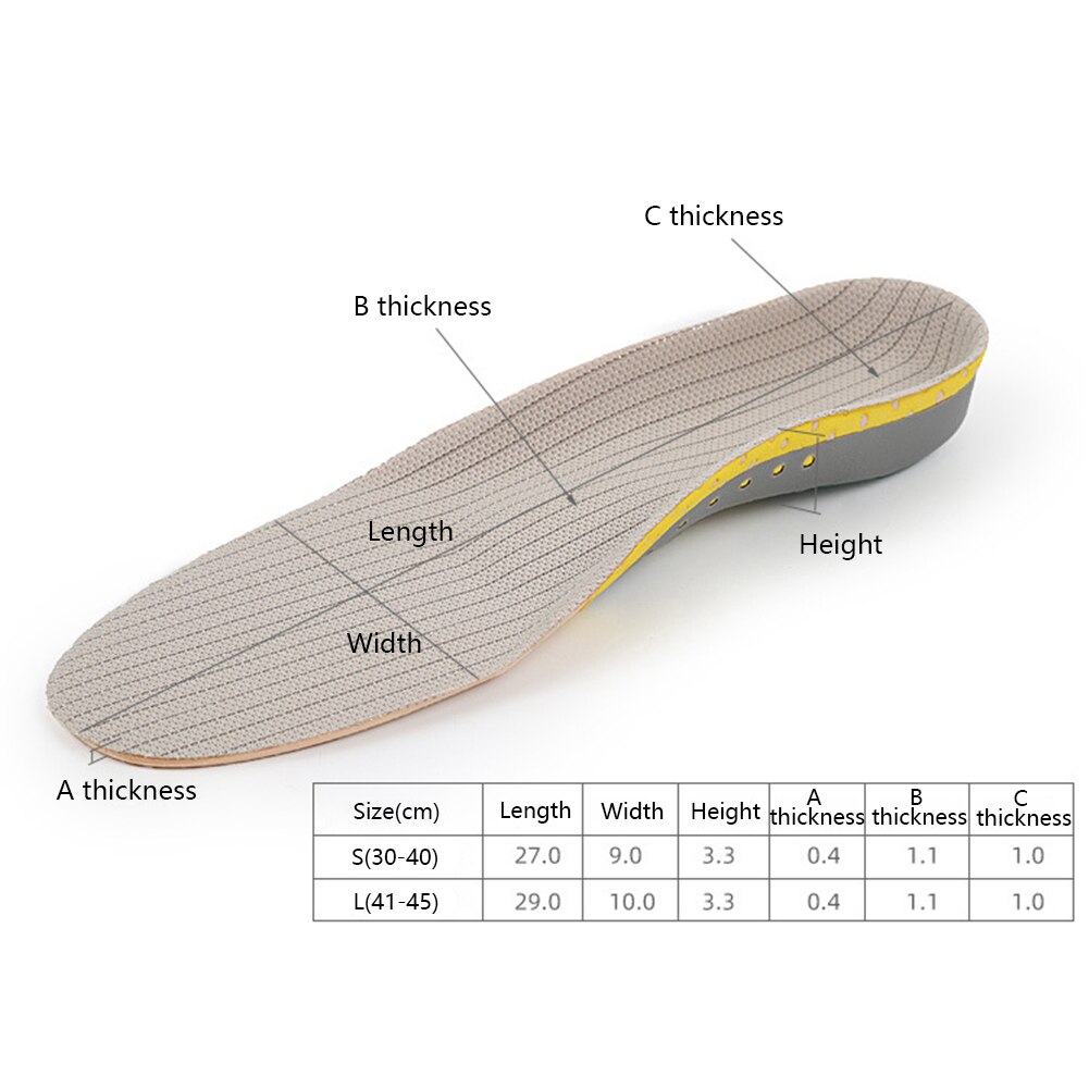 1 Pair Unisex Sport Insoles Foot Arch Insole Shock... – Vicedeal