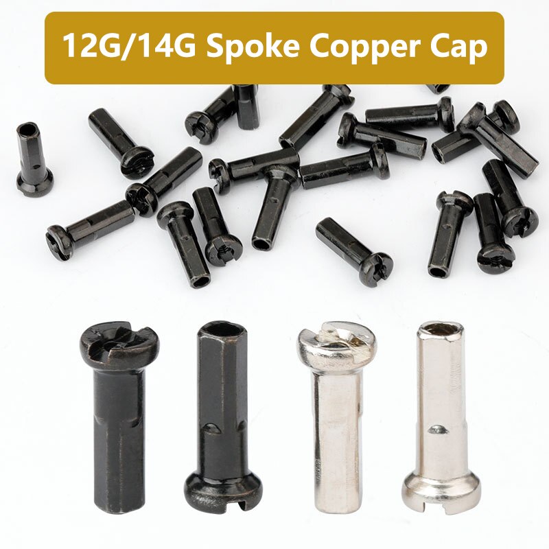 Couvre-rayons de vélo en aluminium, accessoires de cyclisme ultralégers, 12/14mm, 50 pièces