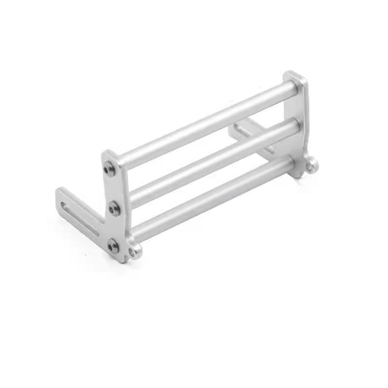 Metal Front Bumper Universal For 1/10 RC Crawler TRX4 SCX10: silver