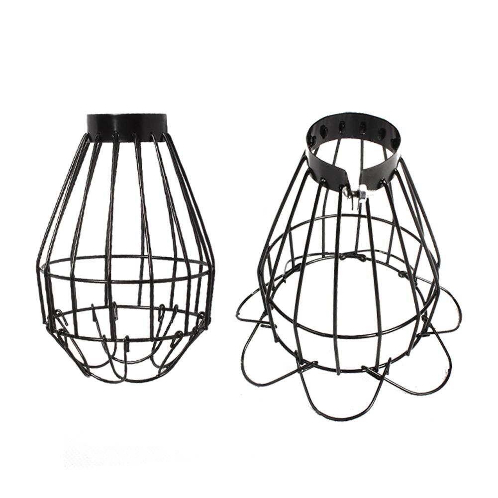 Abat-jour chauffant pour animaux de compagnie fer Vintage lampe Cage abat-jour pour Reptile animal de compagnie couveuse lampe chauffante ampoule garde Cage abat-jour