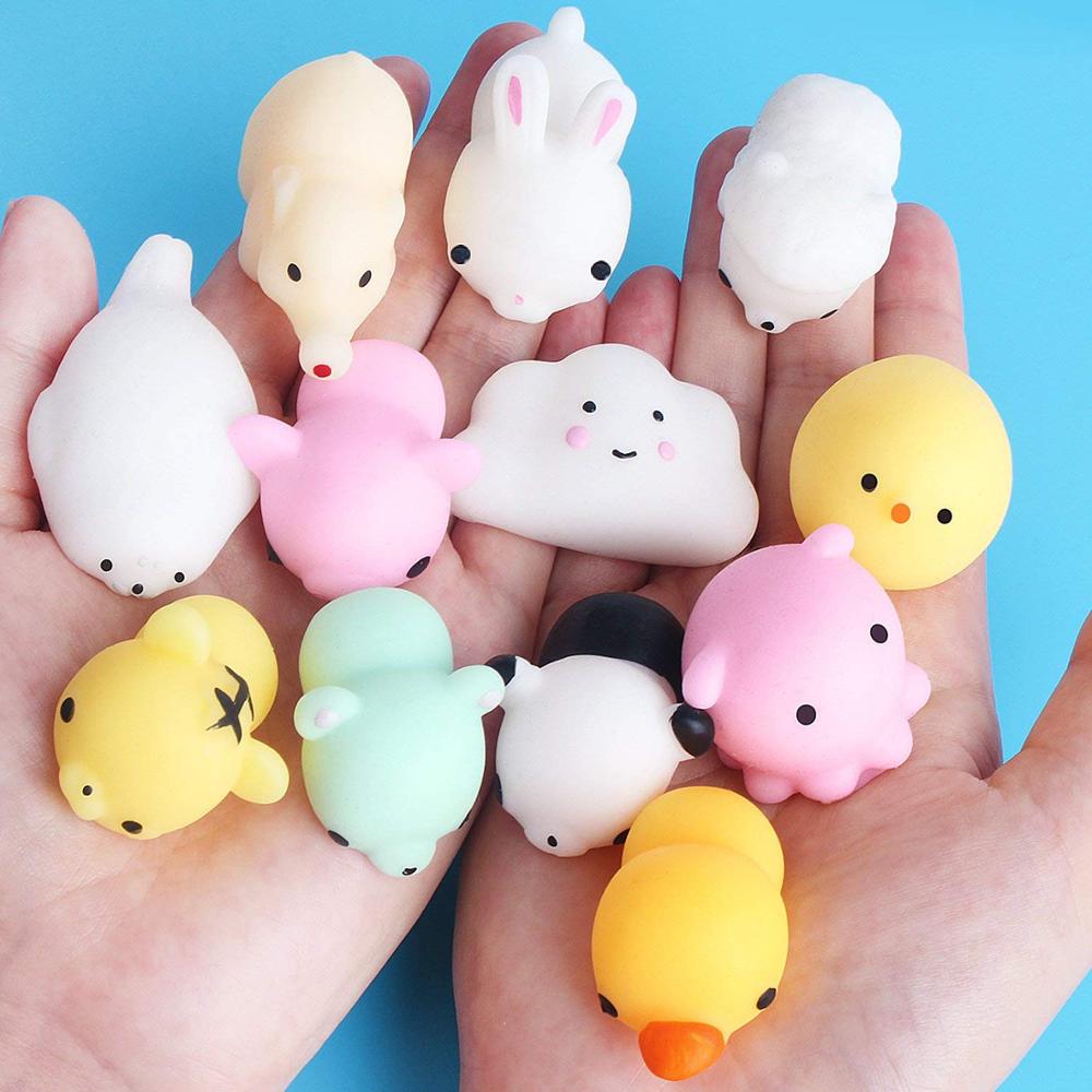 Mini squishy speelgoed schattige kat geurende mochi langzaam rijzende knijp speelgoed rekbaar cartoon dier stress verlichtend speelgoed