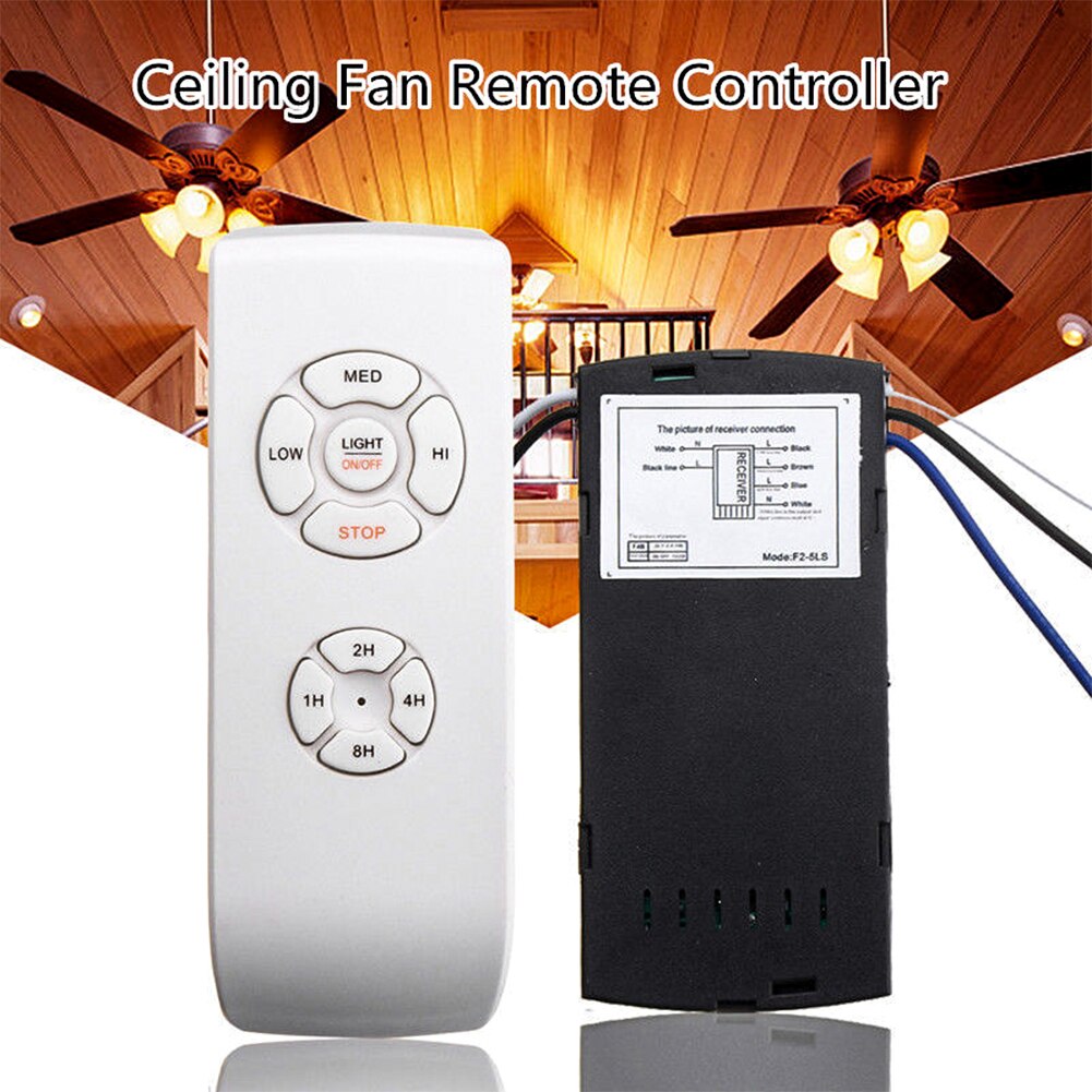 Venta de 110v/220v kits de control remoto universales para lámparas de ventilador de techo, control inalámbrico y temporizador.