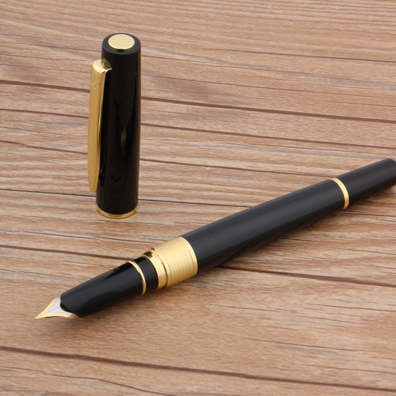 BLACK Metal golden piece Restoring ancient ways Trim M Fountain Pen