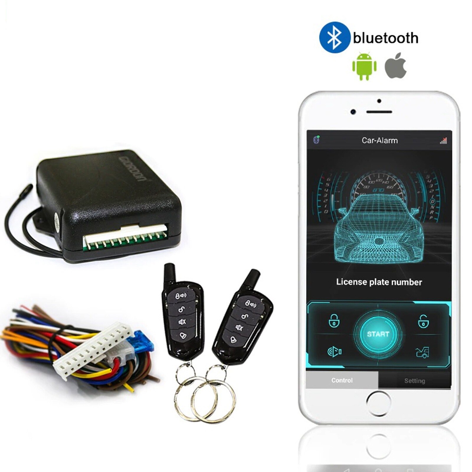 Auto Alarm Security Systemen Auto Centrale Vergrendeling Kit Deurvergrendeling Keyless App