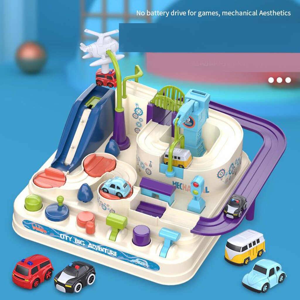 Manual Control Car Adventure Toys Puzzle Race Track Playsets Engineering Toy