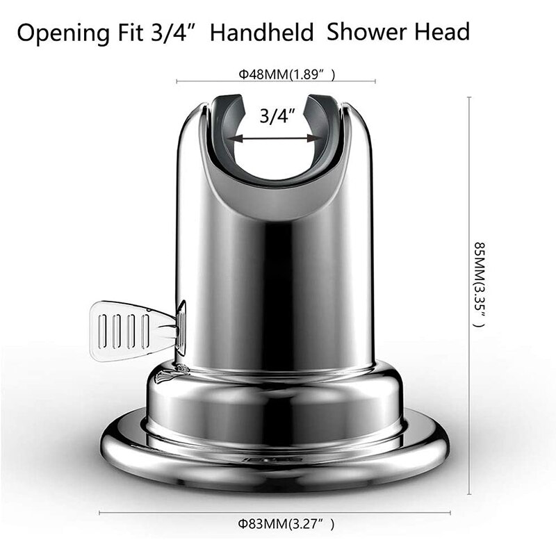 Cuarto de baño fuerte, al vacío de la succión de la Copa de montaje en pared titular de mano ajustable soporte de cabezal de ducha cuarto de baño accesorios RA10
