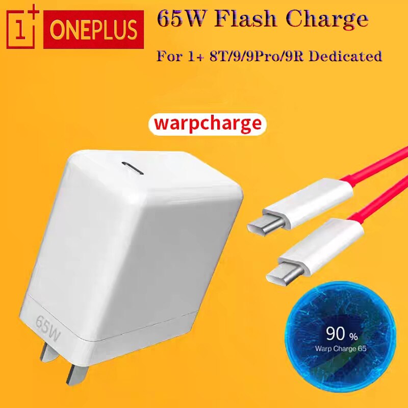 Oneplus warp charger  us 65w schnellladeadapter 100cm 6a pd usb-c auf usb-c kabel für 1+ 9 pro 8 7t pro 9r nord 2 n100 n10