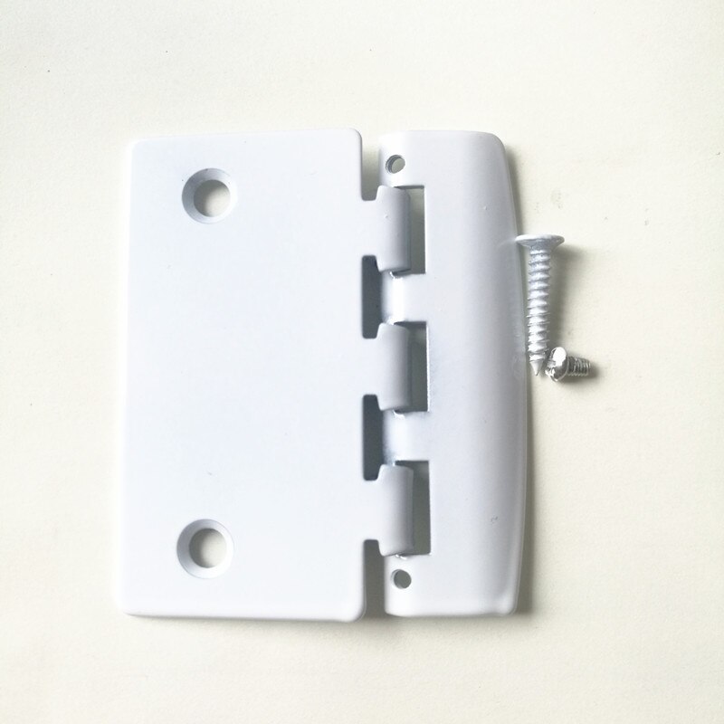 2 pcs/lot Flip Action Door Lock Reversible White Painted Steel Privacy Lock with Anti-Lock Out Screw for Child Safe Mode, 2-3/4"