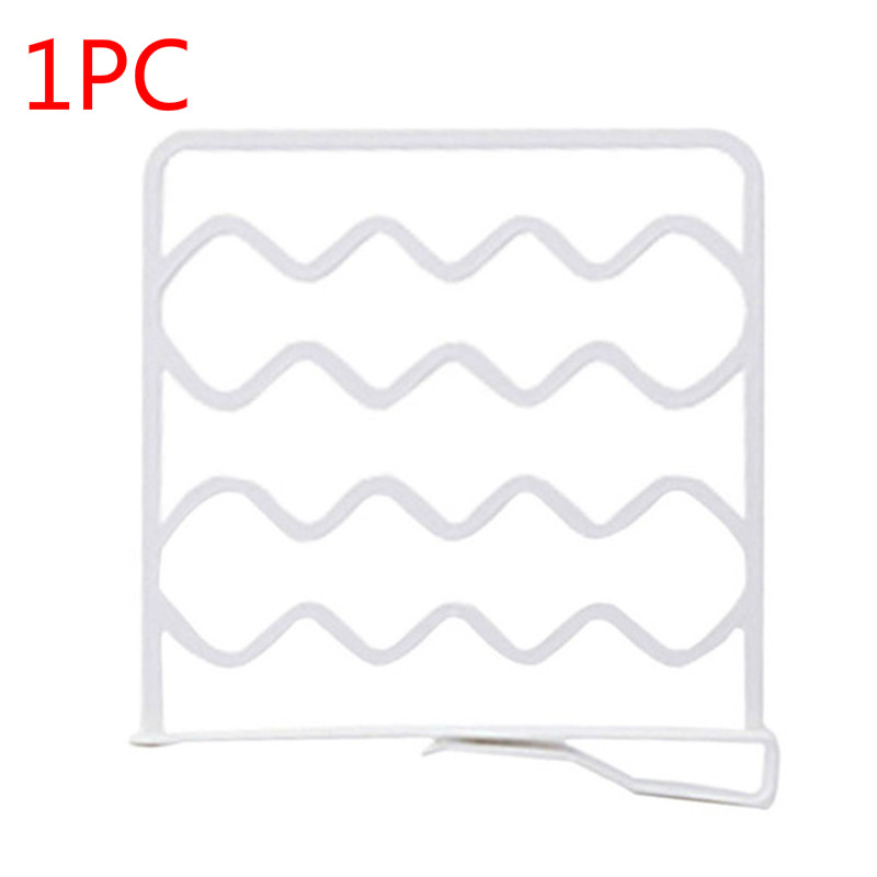 10PCS Closet Shelf Dividers Wardrobe Partition Shelves Divider Clothes Wire Shelving Storage Holders Organizer Accessories Home: 1PCS White