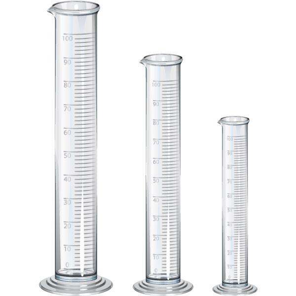 Vaso cilíndrico graduado de forma larga de 1000 ml