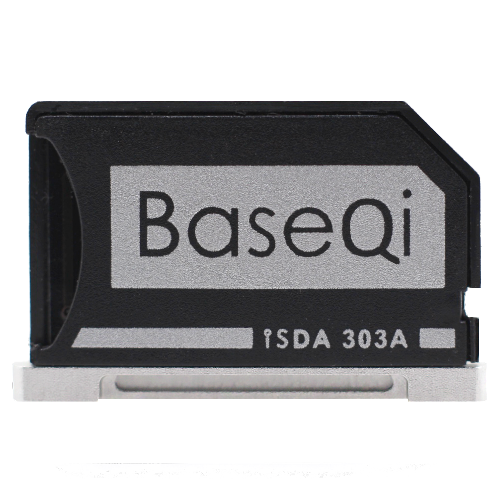 BaseQi MacBook 103/303/504/503 Aluminum Micro SD Adapter For MacBook Pro Retina 13"/15" and MacBook Air 13"