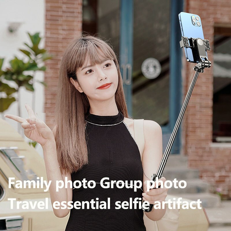 SuiKuai ZP1 Mini Foldable Wireless Bluetooth Selfie Stick Tripod With Fill Light Shutter Remote Control For IOS Android