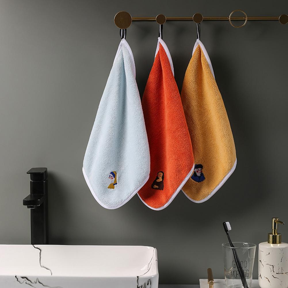 Wonderbaarlijke Handdoek Multi-Gebruik Sterke Absorptie Coral- Fleece Thuis Meer Dikkere Opknoping Handdoek Voor Drogen Handen
