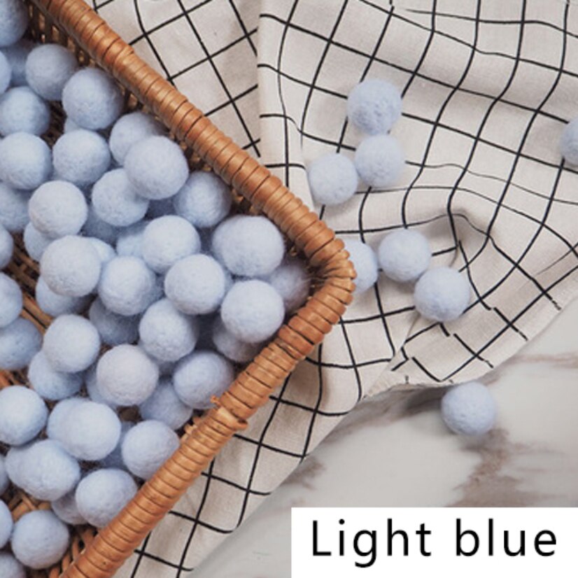 10pcs 2cm Felt Pompom Balls DIY Craft Handmade Wool Ball Accessories for Sewing Kids Room Hanging Mixed Color Home Decoration: 6