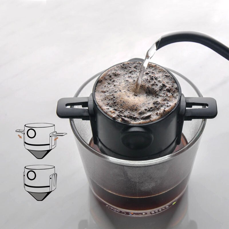 CERA Tragbarer Espressomaschinenständer, Rutschfester Halter für Mini Pour Over Kaffeeständer, Abnehmbarer Kaffeeständer