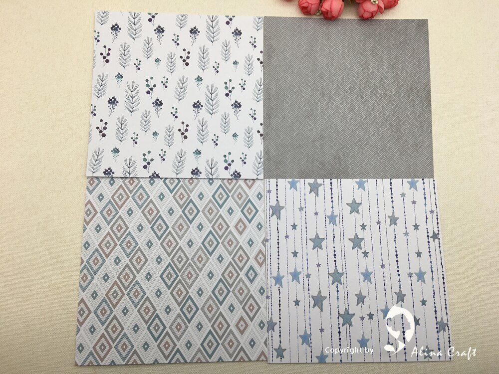 AlinaCraft 24 sheet 6"X6" patterned paper Scrapbooking paper pack handmade craft paper craft Background pad