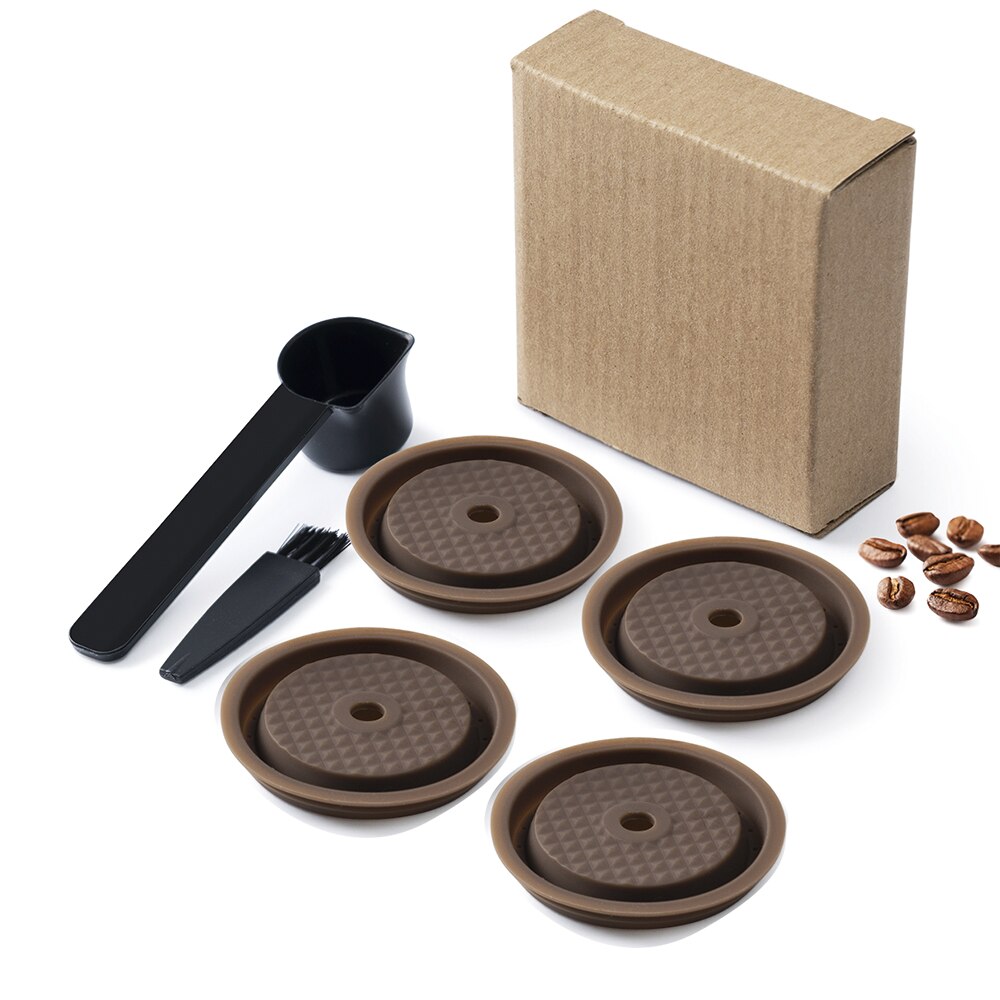 Food Grade Silicone Reusable LId/ Cover for Veruto Coffee Capsule for Vertuoline Machine Fit for 40ml 150ml 230ml Original icafi: 4pcs