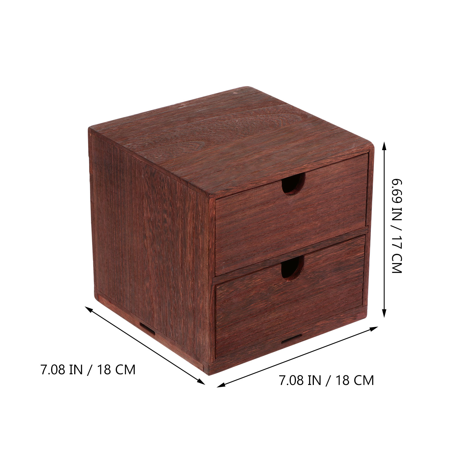 Caja de almacenamiento de madera, organizador de cajones de escritorio de madera, cajones de mesa, aparador, armario, cubo, Mini papelería al aire libre
