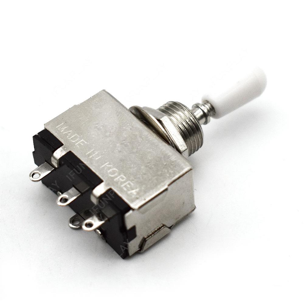1Pc Metaal met Plastic Schakelaar Cap 3 Way Tuimelschakelaar voor LP SG Elektrische Gitaar 3 Way Control elektrische Guitarra Schakelaar