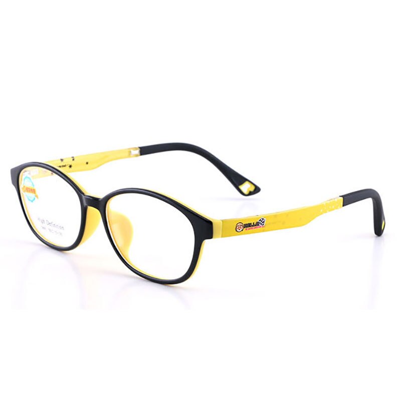 5691 Child Glasses Frame for Boys and Girls Kids Eyeglasses Frame Flexible Eyewear for Protection and Vision Correction: YELLOW