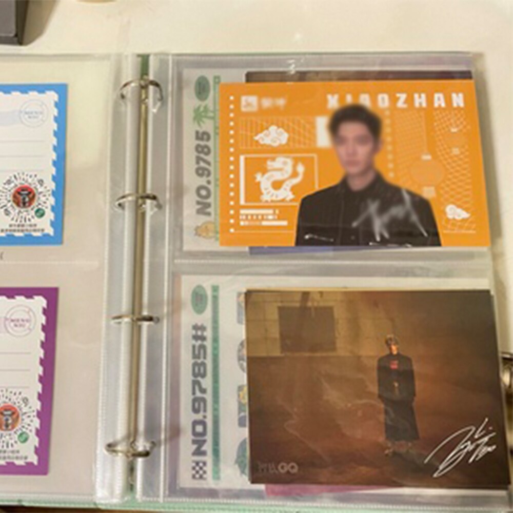 50 Pack 100 Zakken A4 4 Gaten Bindmiddel Refill 5R 7Inch Postkaart Foto Papier Kaarthouder Boek 6R 15X20 Voor 4 Ring Losse Blad Innerlijke