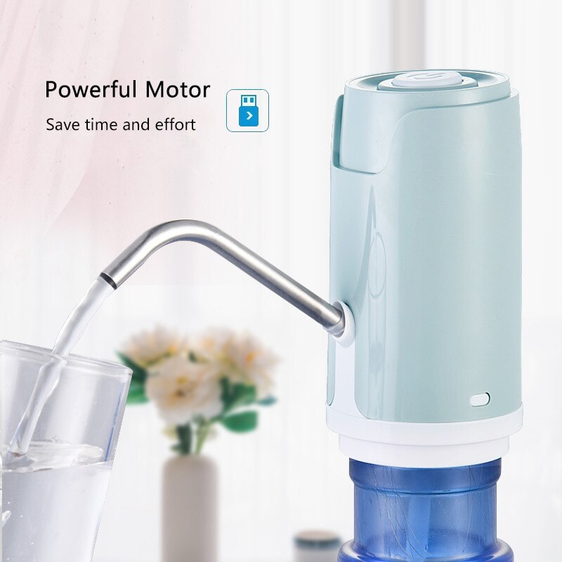 Automatische Waterpomp Voor Fles USB Opladen Motor Elektrische Fles Drinkwater Pomp Dispenser Handpers Water Absorber