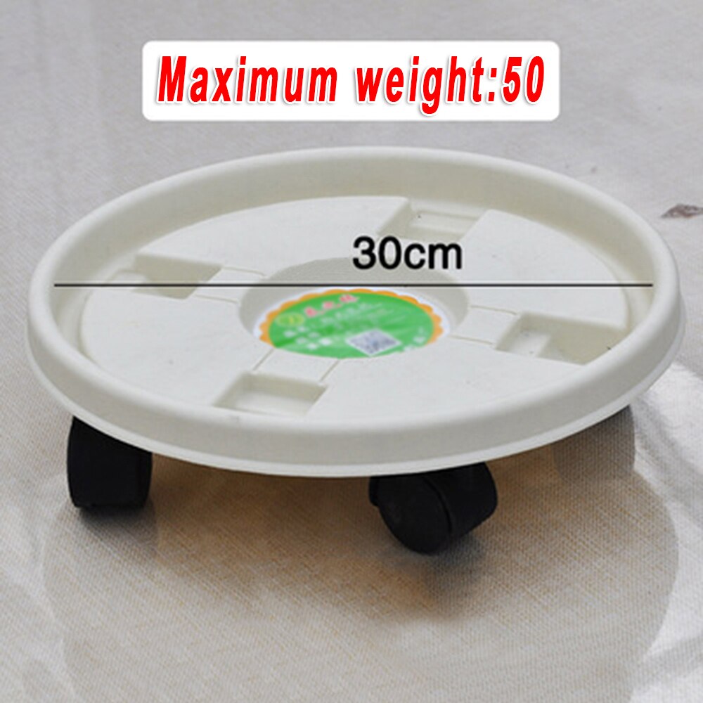 Resin Plant Stand Tray With Wheels Movable Planter Flower Pot Base Home Garden Fixing And Disassemble: 3