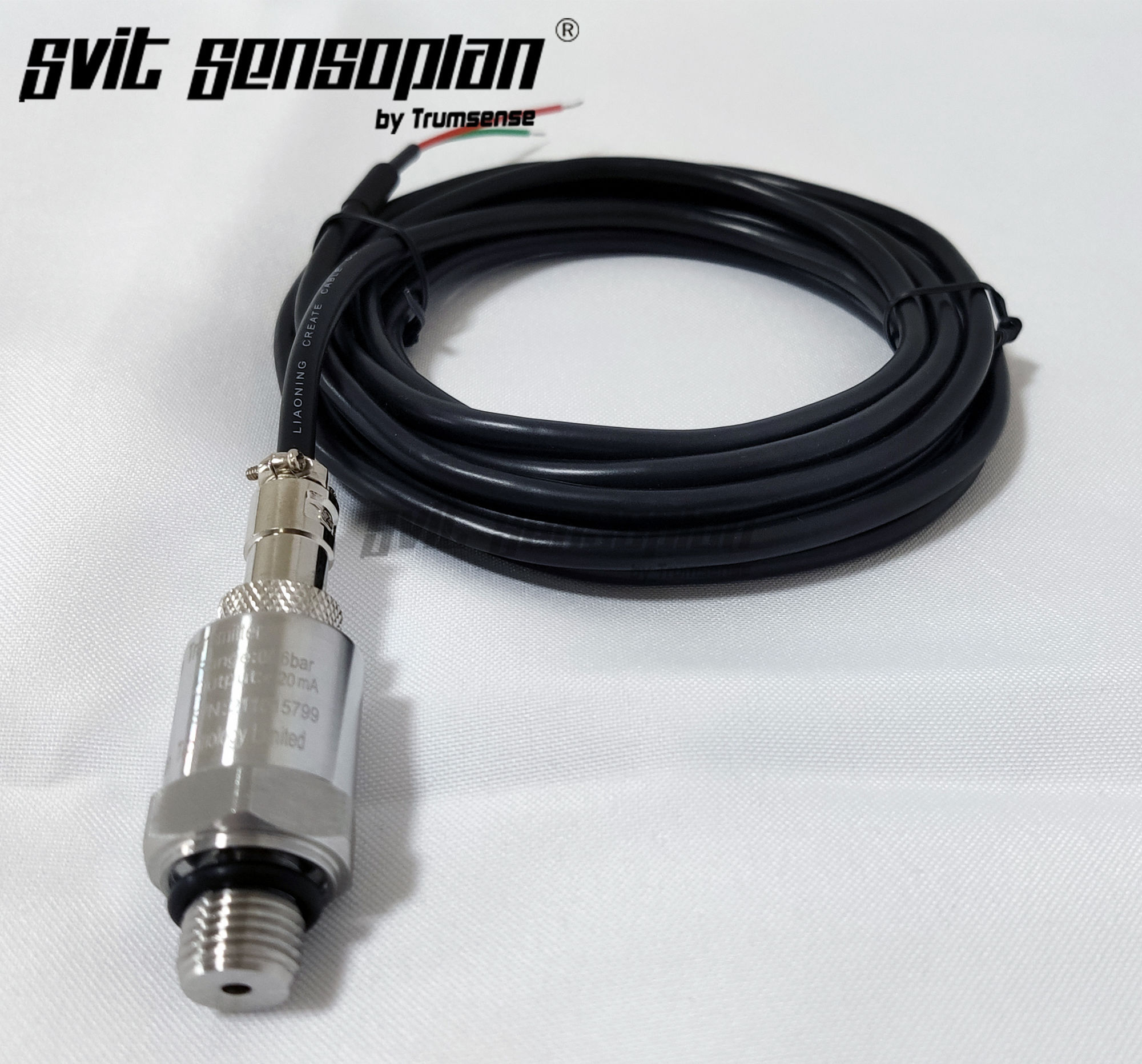 Pressure Transmitter For Air Compressor 16 Bar Range 4 to 20mA Output 24V DC Power Supply and G1/4 Connection Port