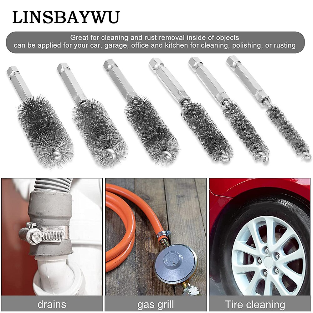 Cepillo de alambre para taladro eléctrico, herramienta de limpieza y pulido de pintura/removedor de óxido para maquinaria automotriz